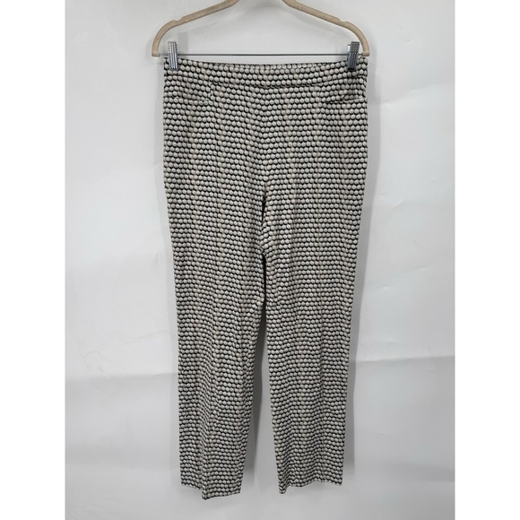 Akris Pants - Akris Punto Geometric Straight Trouser Pant Women 6 Ivory Modern Mature Designer